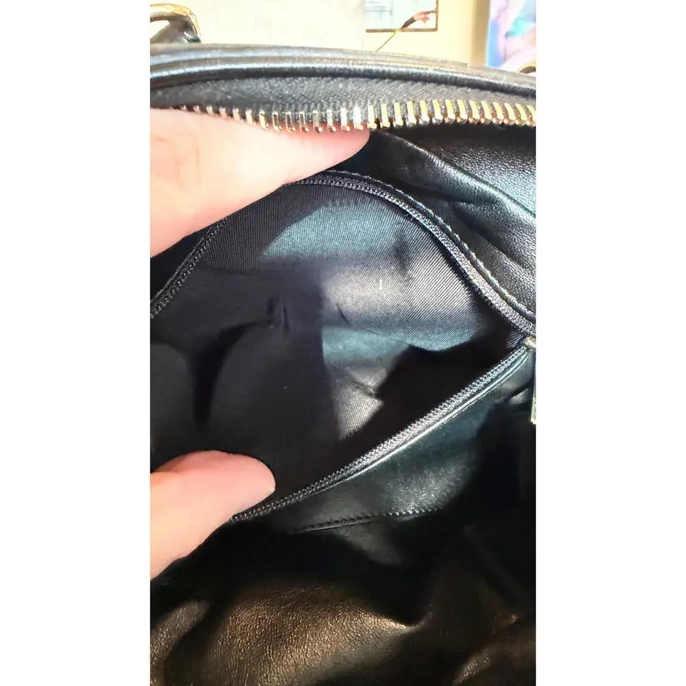 CHANEL BLACK QUILTED BOWLING CHAIN BAG - Picture 13 of 16